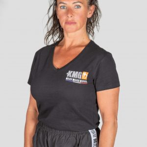 T-Shirt Col V Manches Courtes Moon